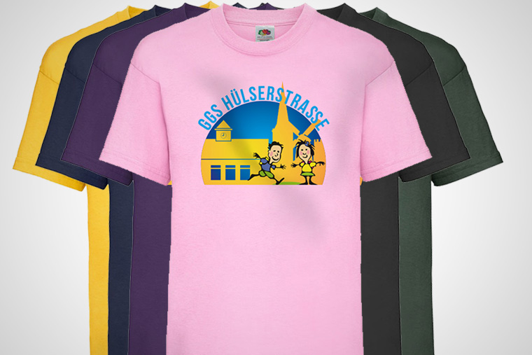 Ein T-Shirt-Design macht Schule - Shirts für die GGS-Hülserstraße 1
