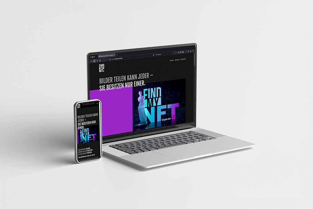 Design und Umsetzung einer Homepage für ein NFT-Projekt