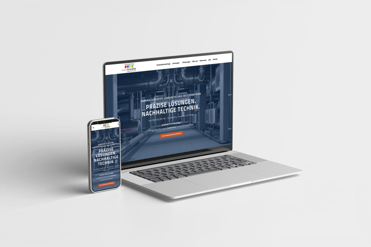 Meisterbetrieb für Gebäudetechnik in den Bereichen Heizung, Sanitär, Klima und Umwelt. Private, gewerbliche und industrielle Kunden erhalten Informationen über Leistungen und Förderungen. Eine digitale Kundendienstanfrage wurde integriert.